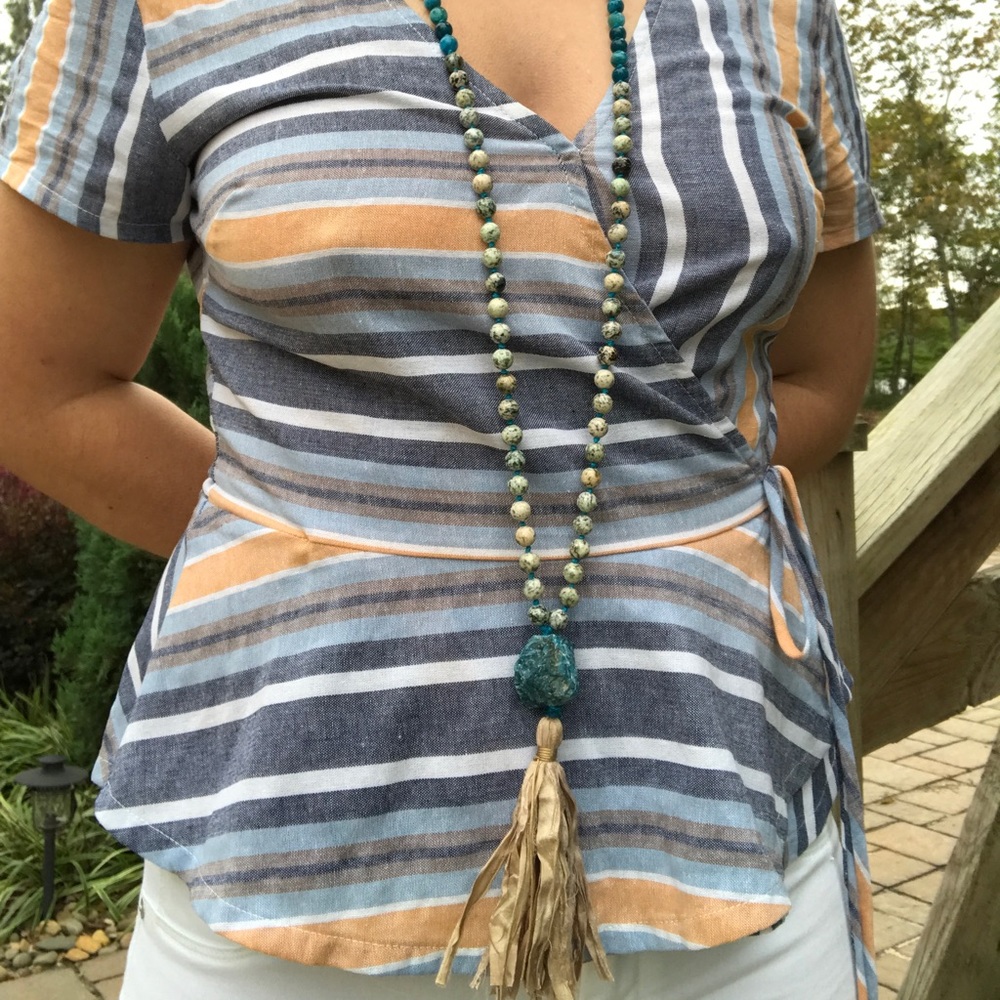 Handmade 108 Bead Intuition Mala Necklace - Picture 4 of 8